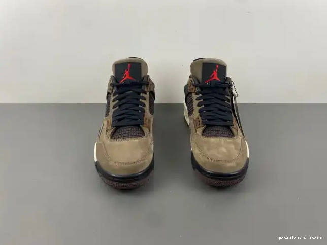Retro Scott Jordan AJ4-882335 Brown 4 TS Air x Travis 0326